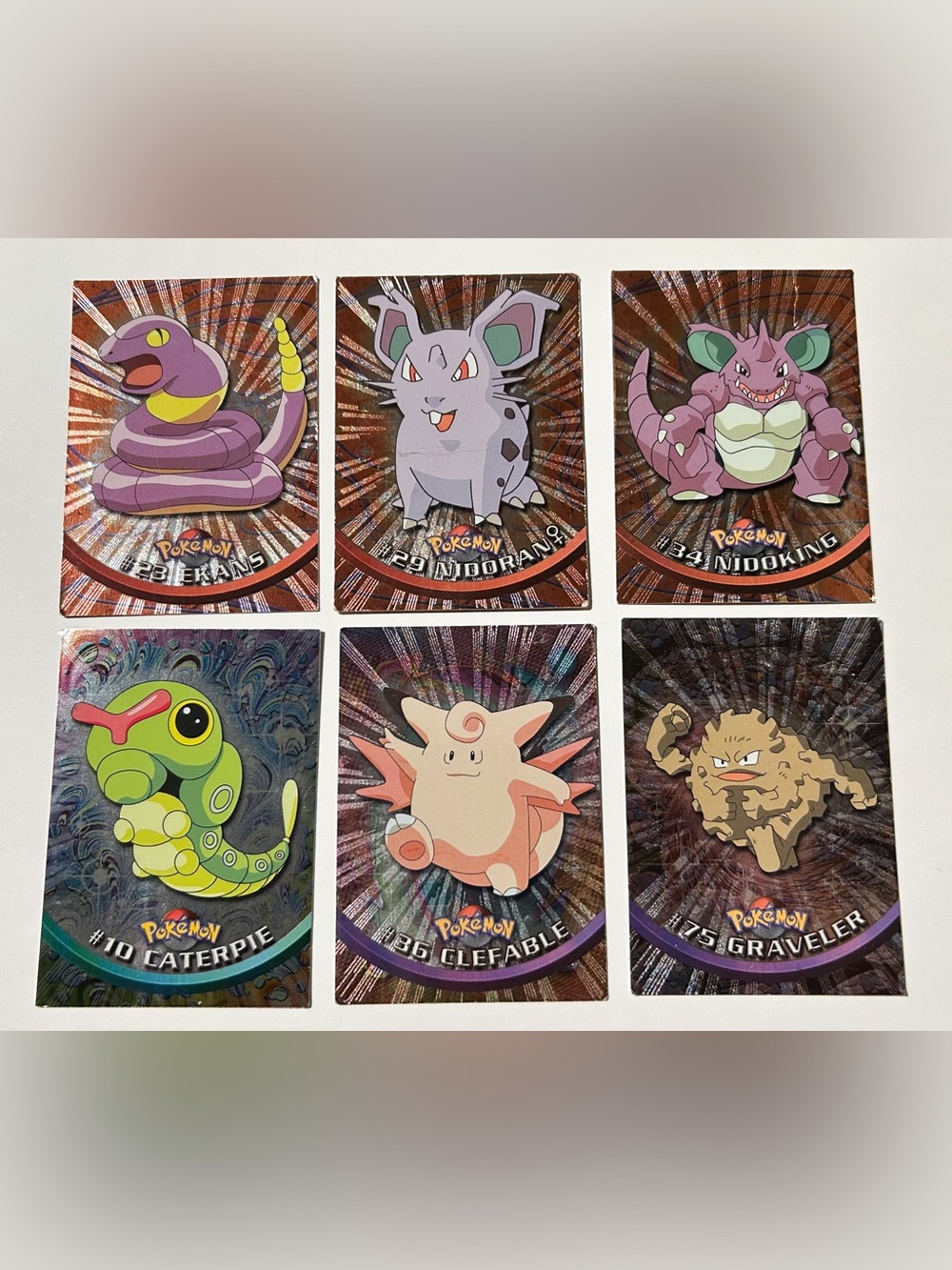 Pokémon Topps Lot of 6 Cards